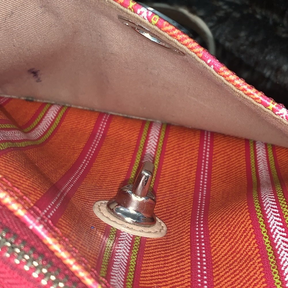 Coach Vibrant Colored Leather With Charm Shoulder/Crossbody Bag - Picture 14 of 15